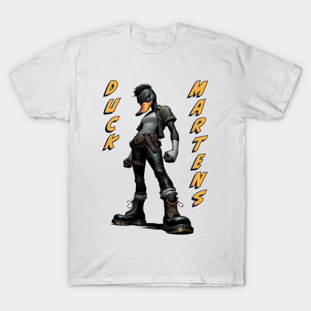 Duck Martens - Tough Ducks in Boots T-Shirt by Boffoscope